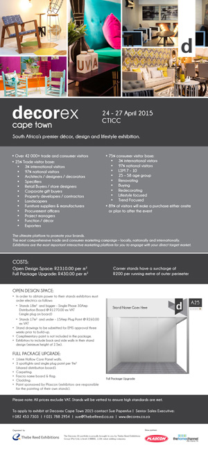 Decorex announce the details for the 2015 CT expo